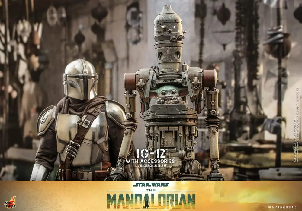 Star Wars: The Mandalorian akcijska figura 1/6 IG-12 s dodacima 36 cm fotografija proizvoda