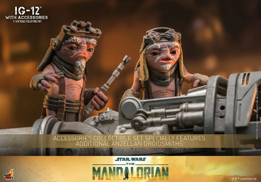 Star Wars: The Mandalorian akcijska figura 1/6 IG-12 s dodacima 36 cm fotografija proizvoda