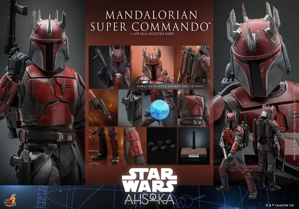 Star Wars: The Mandalorian akcijska figura 1/6 Mandalorian Super Commando 31 cm fotografija proizvoda