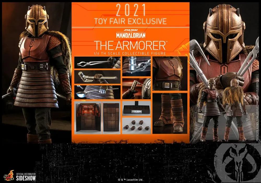 Star Wars The Mandalorian akcijska figura 1/6 The Armorer 2021 Toy Fair Exclusive 29 cm fotografija proizvoda