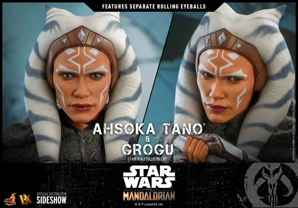 Star Wars The Mandalorian akcijske figure 2-Pack 1/6 Ahsoka Tano & Grogu 29 cm fotografija proizvoda