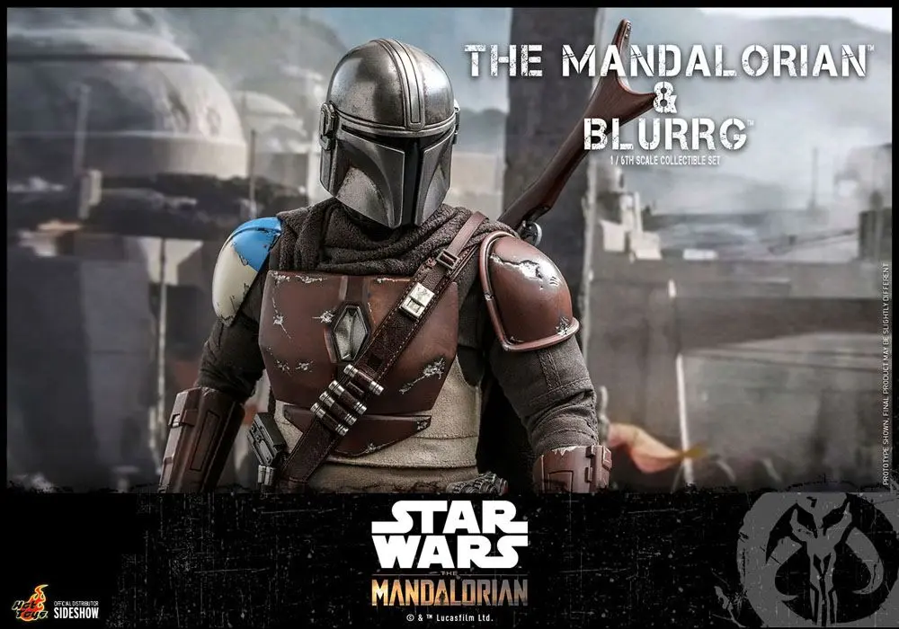 Star Wars The Mandalorian akcijska figura paket od 2 komada 1/6 The Mandalorian & Blurrg 37 cm fotografija proizvoda