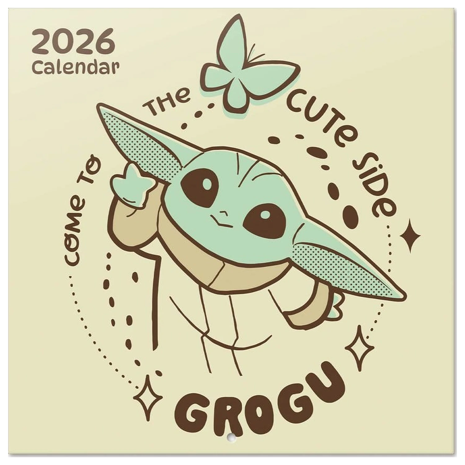 Star Wars The Mandalorian and Grogu 2027 Zidni kalendar 30 x 30 cm fotografija proizvoda