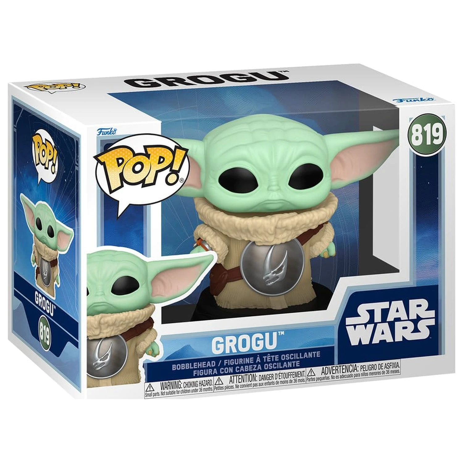 Star Wars: The Mandalorian and Grogu Funko POP! Vinyl figurica s pomičnom glavom Grogu 9 cm fotografija proizvoda