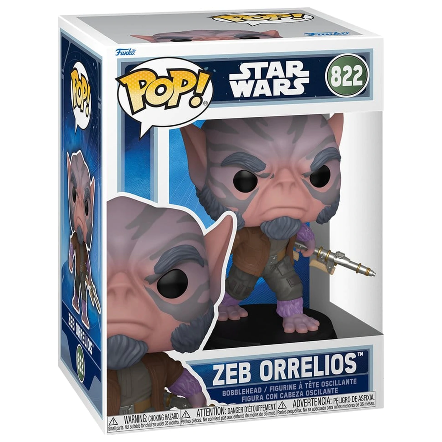 Star Wars: The Mandalorian and Grogu Funko POP! Vinyl Bobblehead figura Zeb Orrelios 9 cm fotografija proizvoda