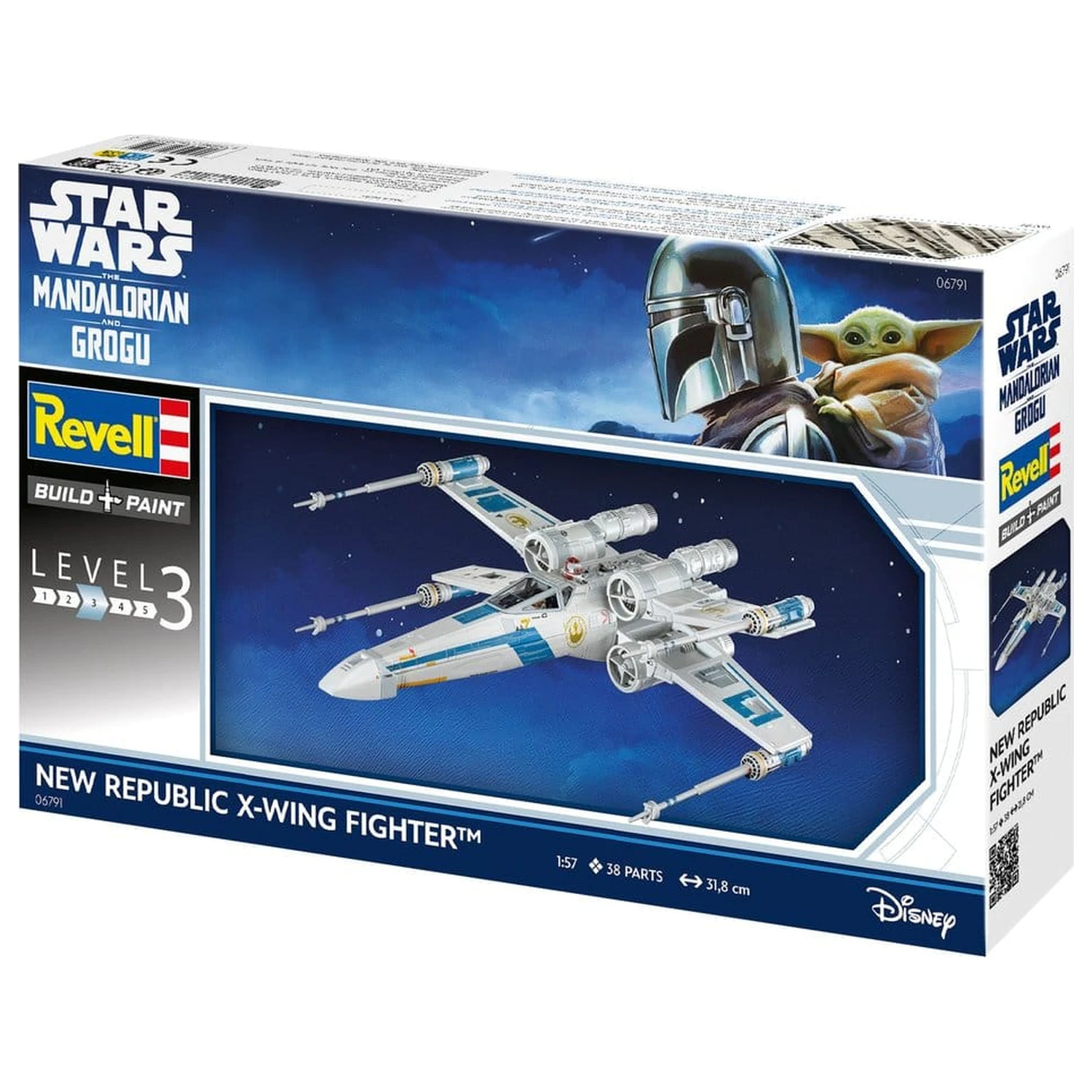 Star Wars The Mandalorian and Grogu Revell komplet modela 1/57 New Republic X-Wing Fighter 22 cm fotografija proizvoda