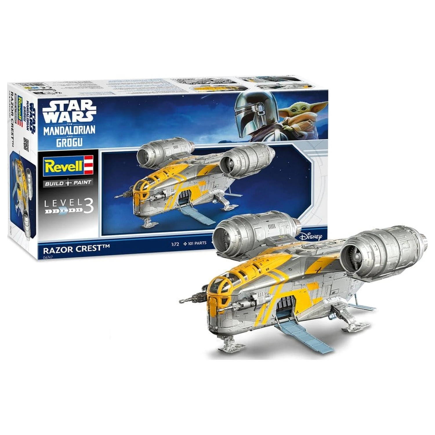 Star Wars The Mandalorian and Grogu Revell Model Komplet 1/72 Razor Crest 34 cm fotografija proizvoda