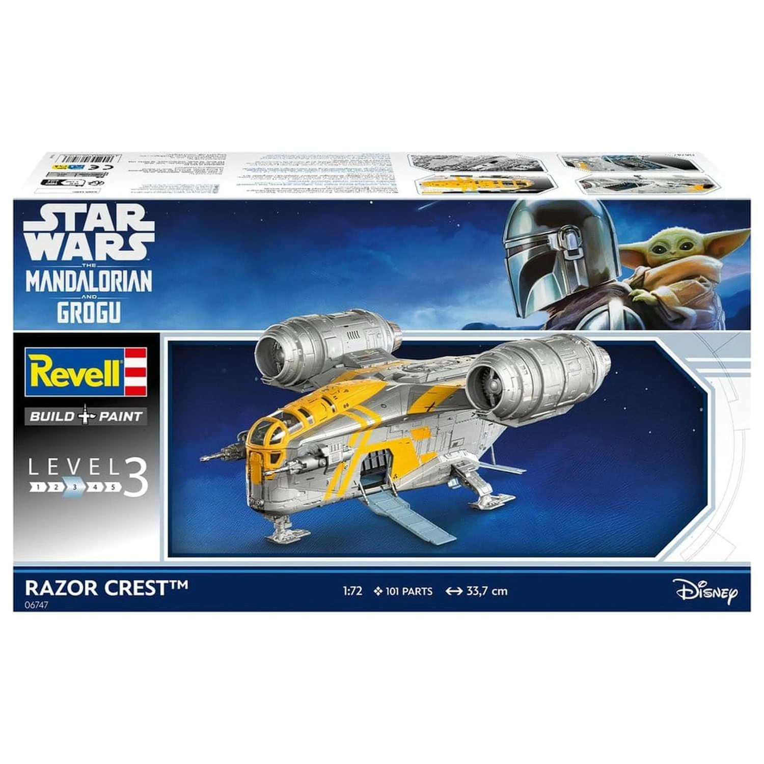 Star Wars The Mandalorian and Grogu Revell Model Komplet 1/72 Razor Crest 34 cm fotografija proizvoda