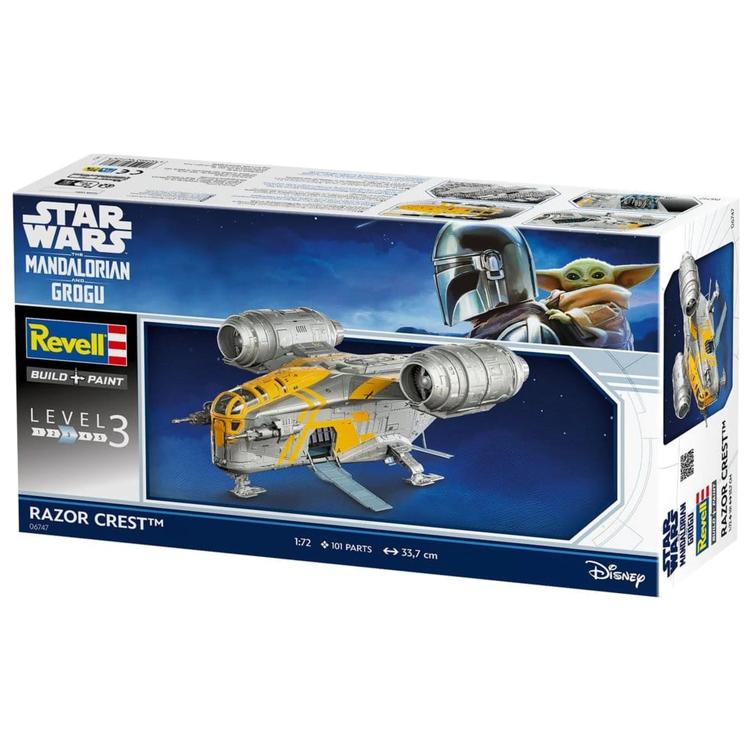 Star Wars The Mandalorian and Grogu Revell Model Komplet 1/72 Razor Crest 34 cm fotografija proizvoda