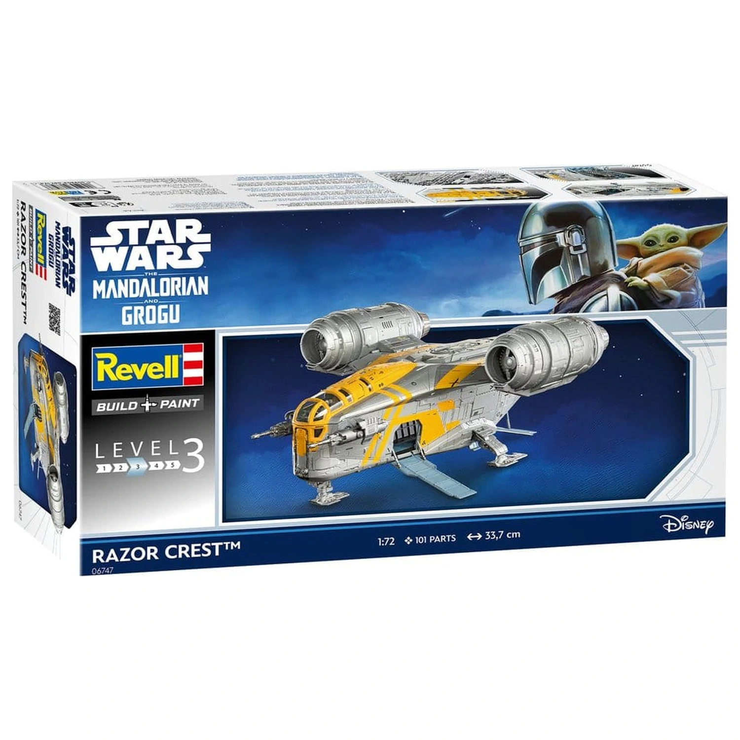 Star Wars The Mandalorian and Grogu Revell Model Komplet 1/72 Razor Crest 34 cm fotografija proizvoda