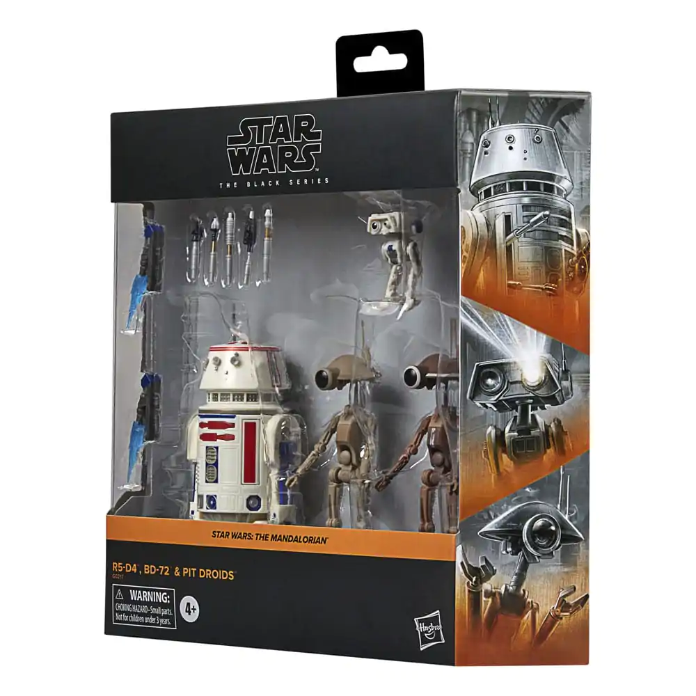 Star Wars: The Mandalorian Black Series akcijska figura 4-Pack R5-D4, BD-72 & Pit Droids fotografija proizvoda