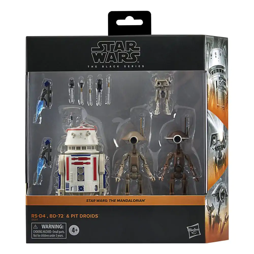 Star Wars: The Mandalorian Black Series akcijska figura 4-Pack R5-D4, BD-72 & Pit Droids fotografija proizvoda