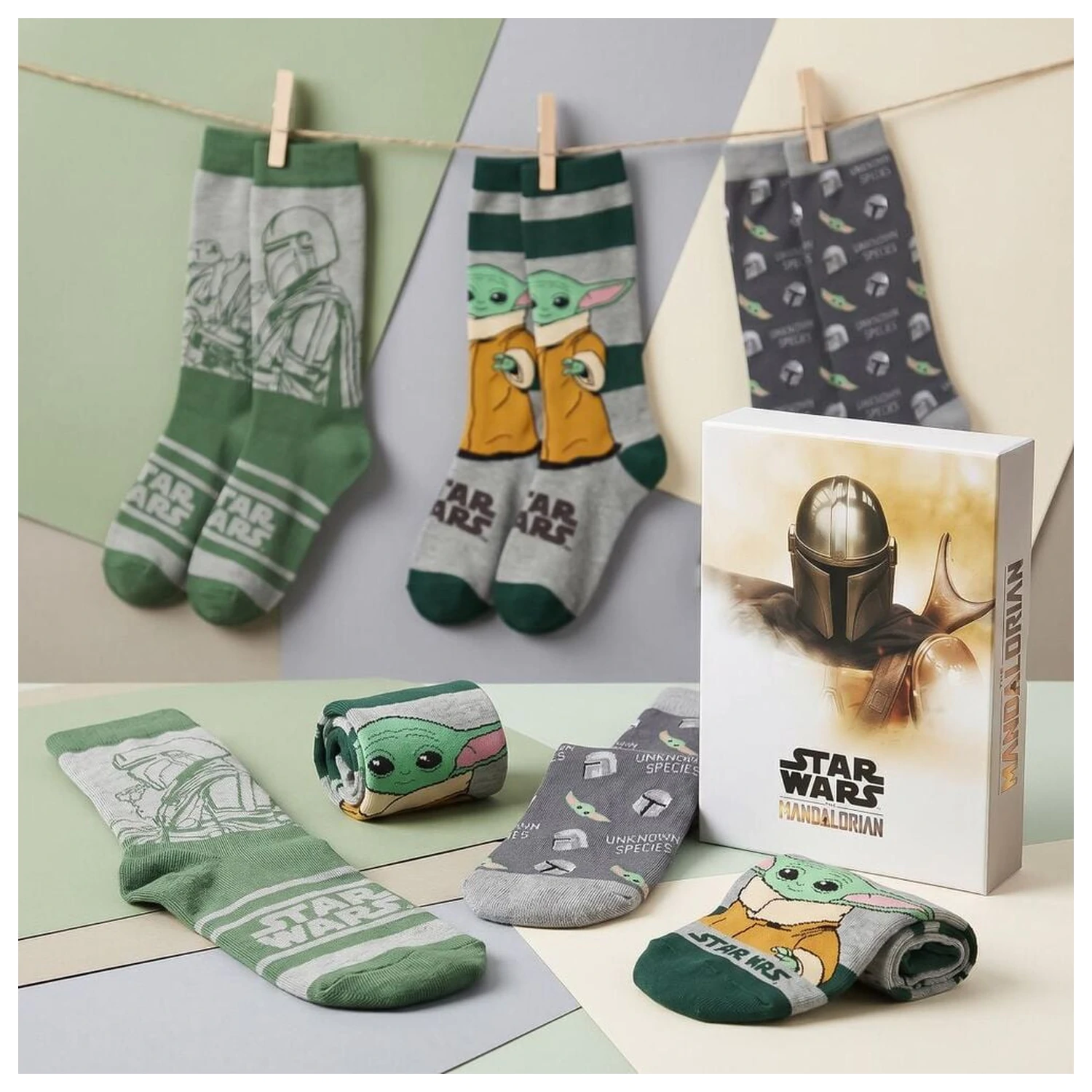 Star Wars The Mandalorian paket za odrasle 3 čarape fotografija proizvoda