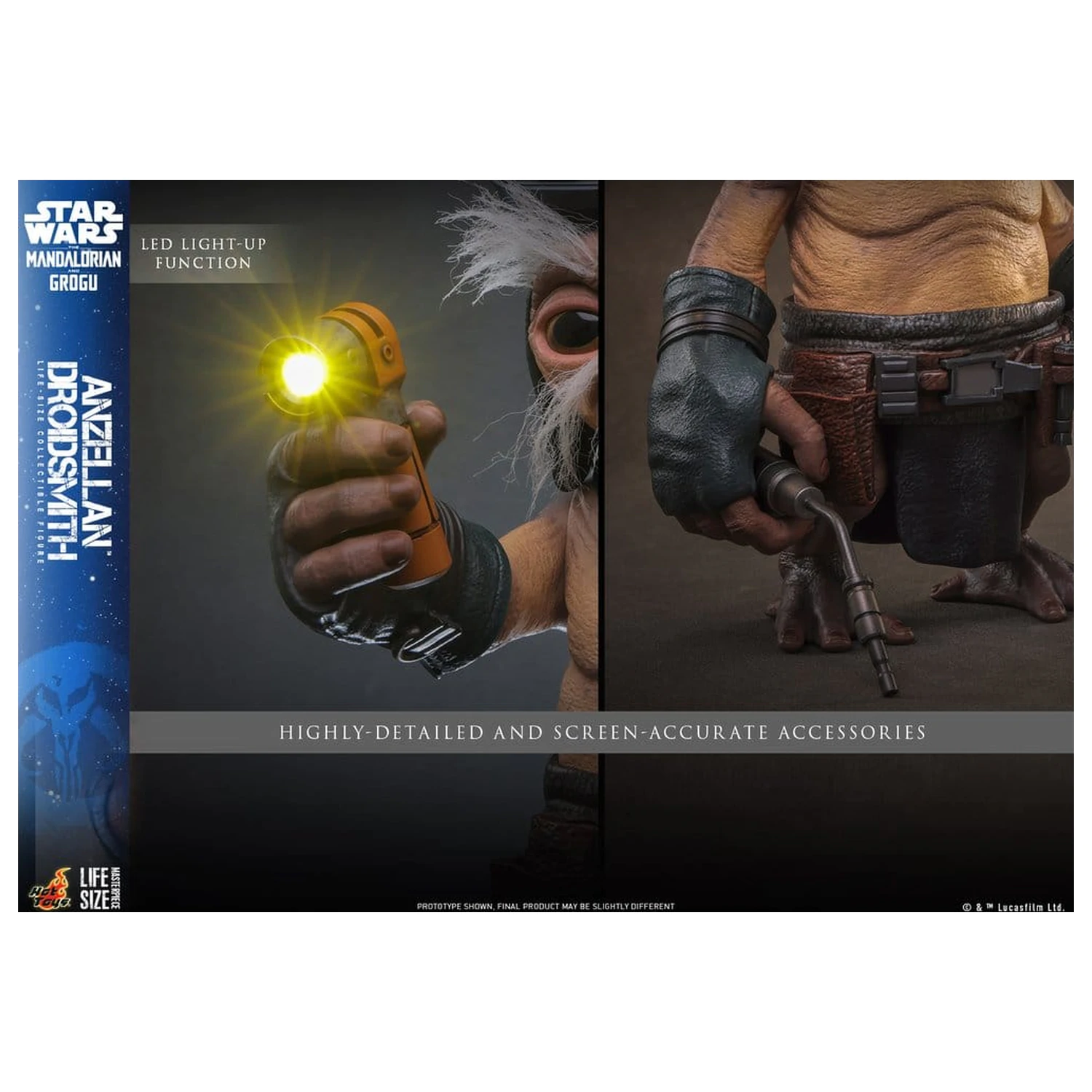 Star Wars: The Mandalorian & Grogu Figura u prirodnoj veličini Anzellan Droidsmith 27 cm fotografija proizvoda