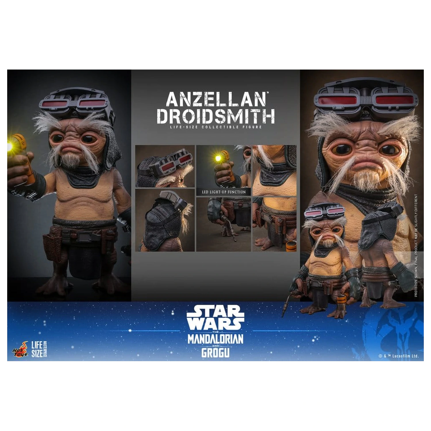 Star Wars: The Mandalorian & Grogu Figura u prirodnoj veličini Anzellan Droidsmith 27 cm fotografija proizvoda