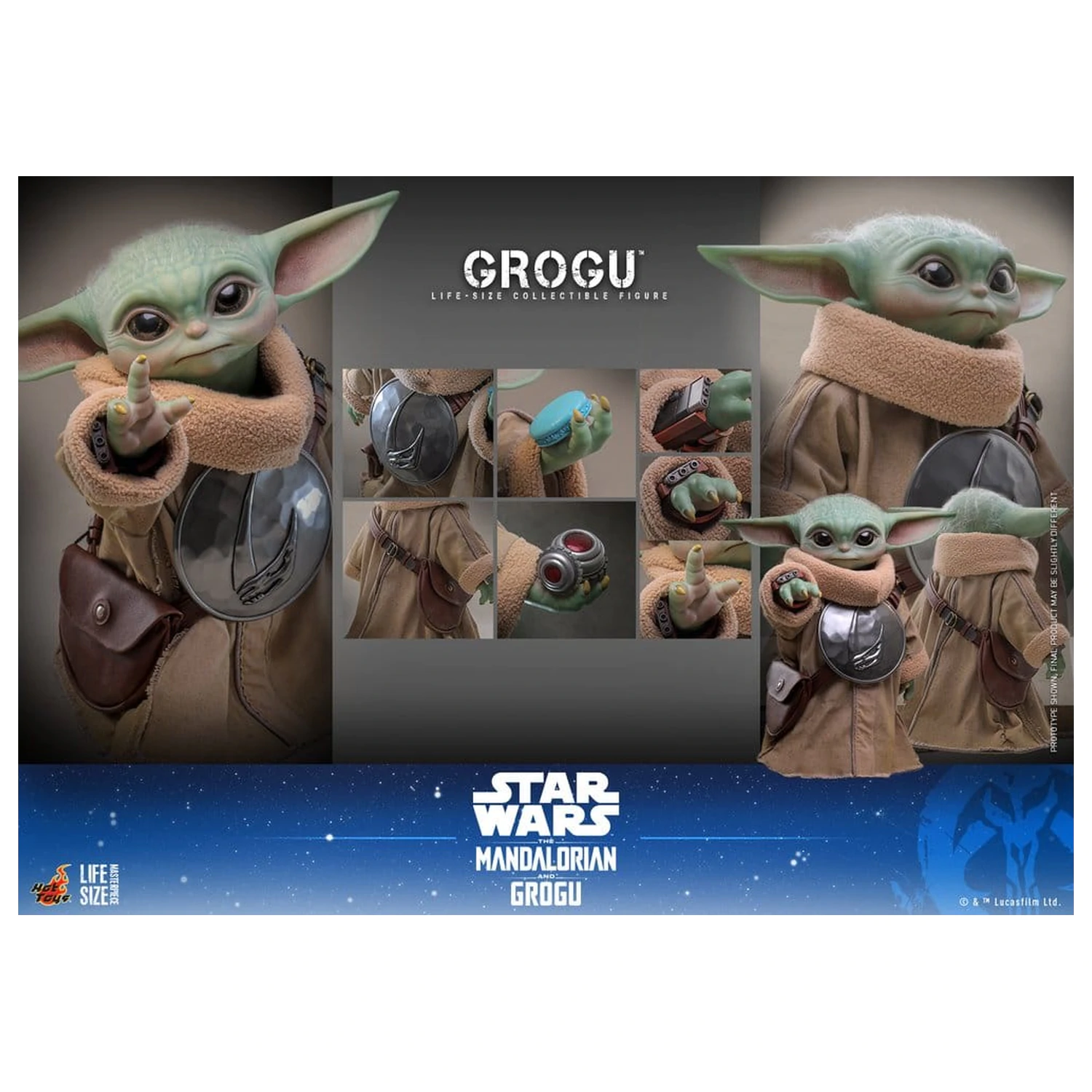 Star Wars: The Mandalorian & Grogu Figura u prirodnoj veličini Grogu 38 cm fotografija proizvoda