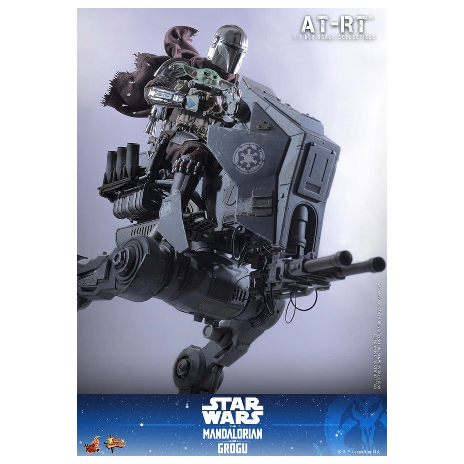 Star Wars: The Mandalorian & Grogu Movie Masterpiece set akcijskih figura 1/6 Imperial Remnant AT-RT Driver i AT-RT 60 cm fotografija proizvoda