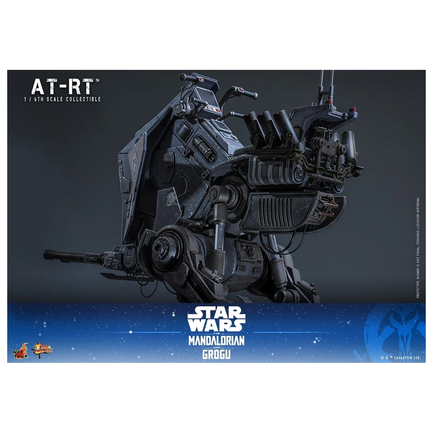 Star Wars: The Mandalorian & Grogu Movie Masterpiece set akcijskih figura 1/6 Imperial Remnant AT-RT Driver i AT-RT 60 cm fotografija proizvoda