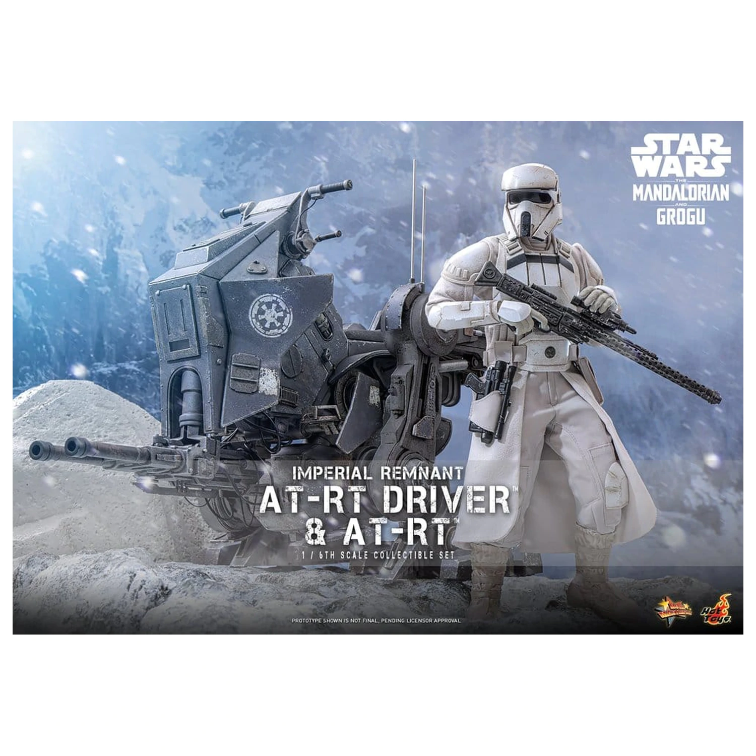 Star Wars: The Mandalorian & Grogu Movie Masterpiece set akcijskih figura 1/6 Imperial Remnant AT-RT Driver i AT-RT 60 cm fotografija proizvoda
