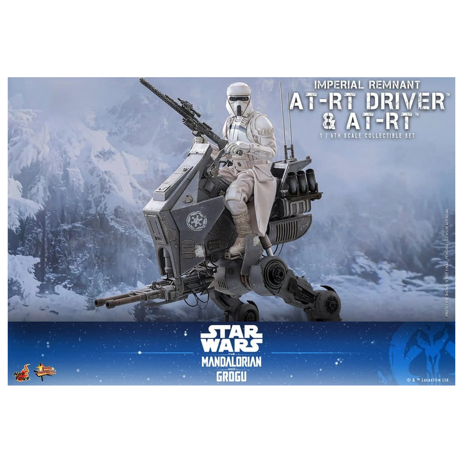 Star Wars: The Mandalorian & Grogu Movie Masterpiece set akcijskih figura 1/6 Imperial Remnant AT-RT Driver i AT-RT 60 cm fotografija proizvoda