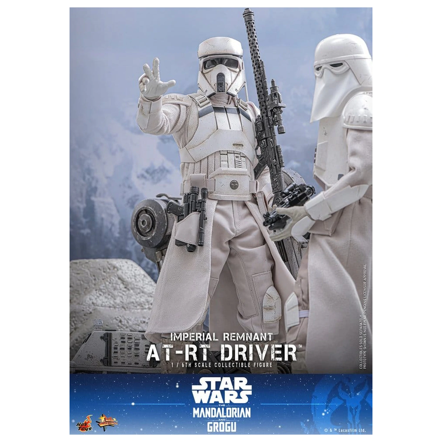 Star Wars: The Mandalorian & Grogu Movie Masterpiece set akcijskih figura 1/6 Imperial Remnant AT-RT Driver i AT-RT 60 cm fotografija proizvoda