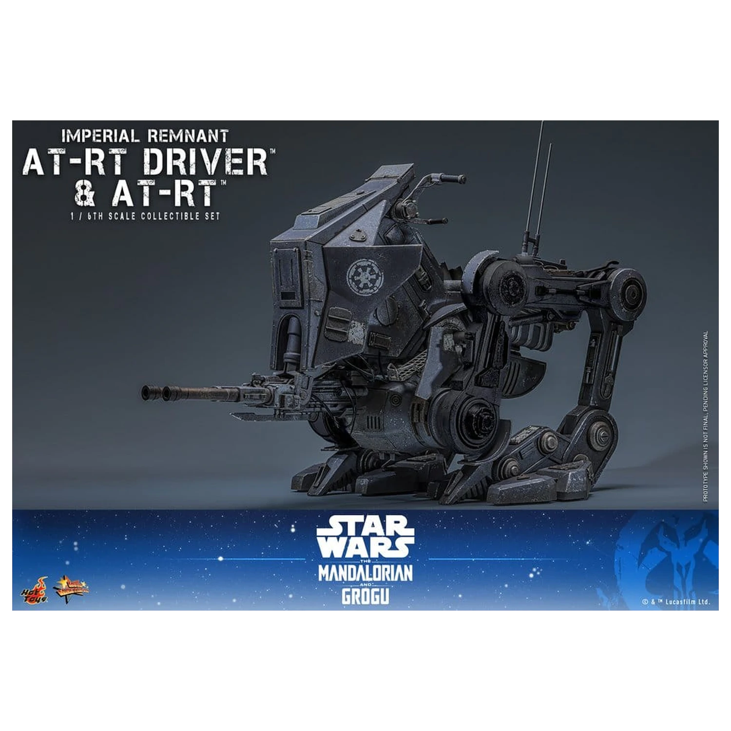 Star Wars: The Mandalorian & Grogu Movie Masterpiece set akcijskih figura 1/6 Imperial Remnant AT-RT Driver i AT-RT 60 cm fotografija proizvoda