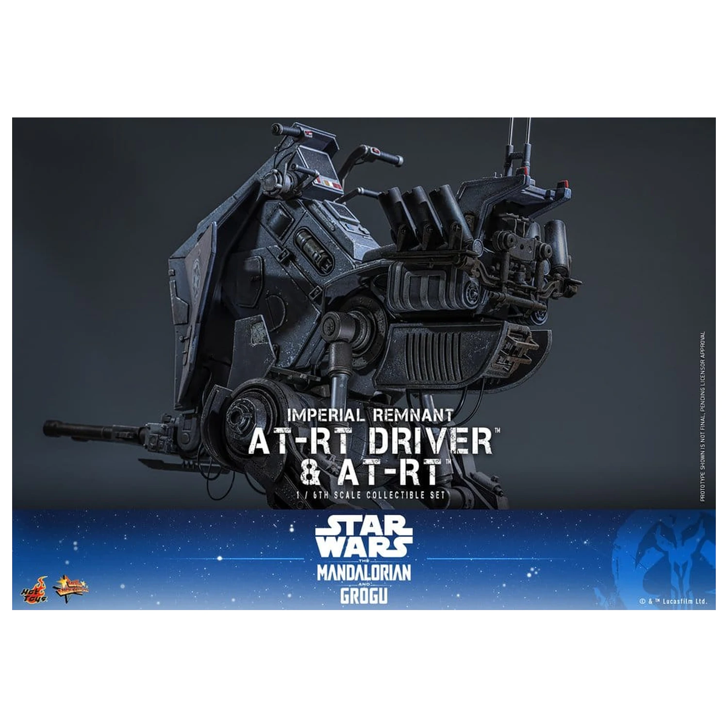 Star Wars: The Mandalorian & Grogu Movie Masterpiece set akcijskih figura 1/6 Imperial Remnant AT-RT Driver i AT-RT 60 cm fotografija proizvoda