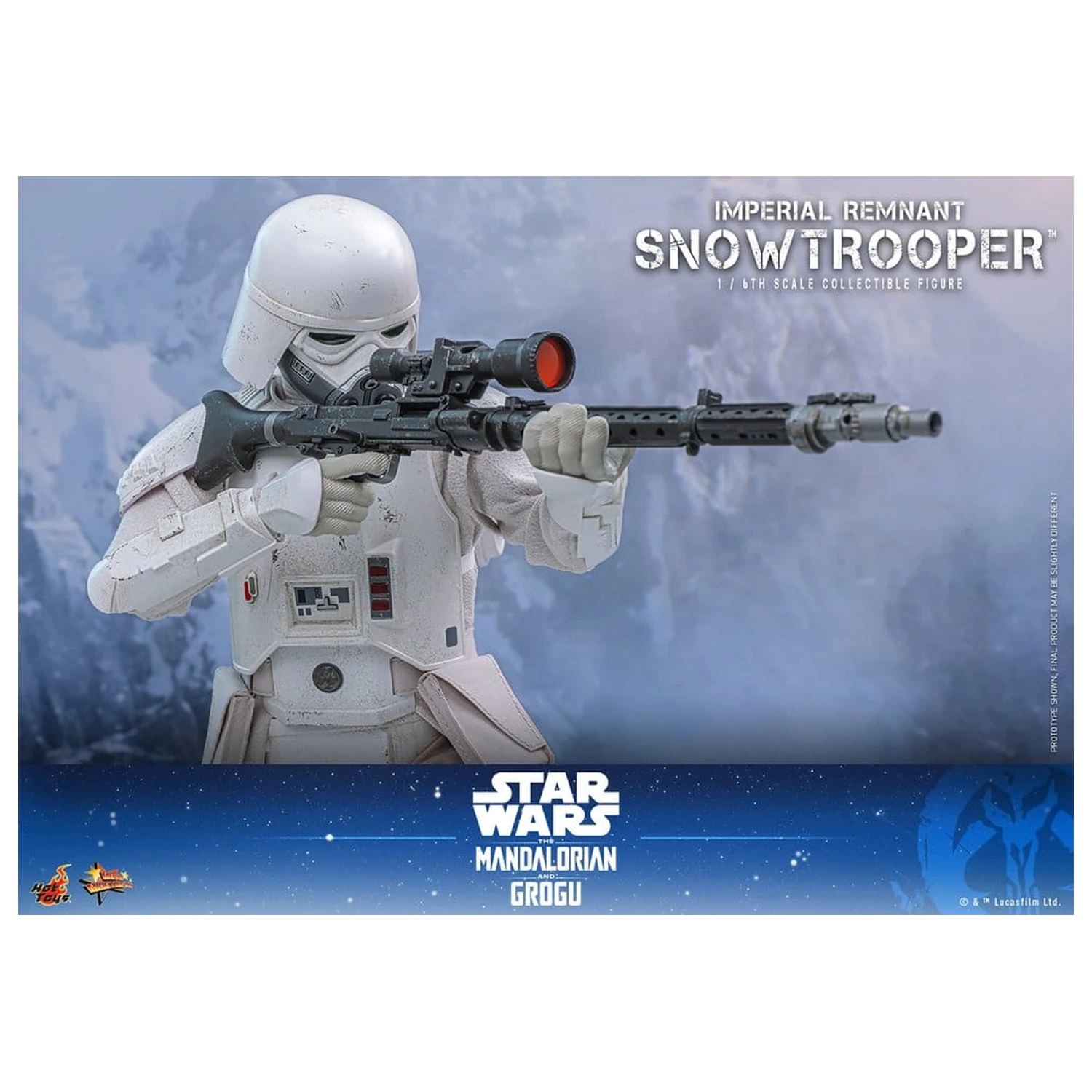 Star Wars: The Mandalorian & Grogu Movie Masterpiece akcijska figura 1/6 Imperial Remnant Snowtrooper 30 cm fotografija proizvoda