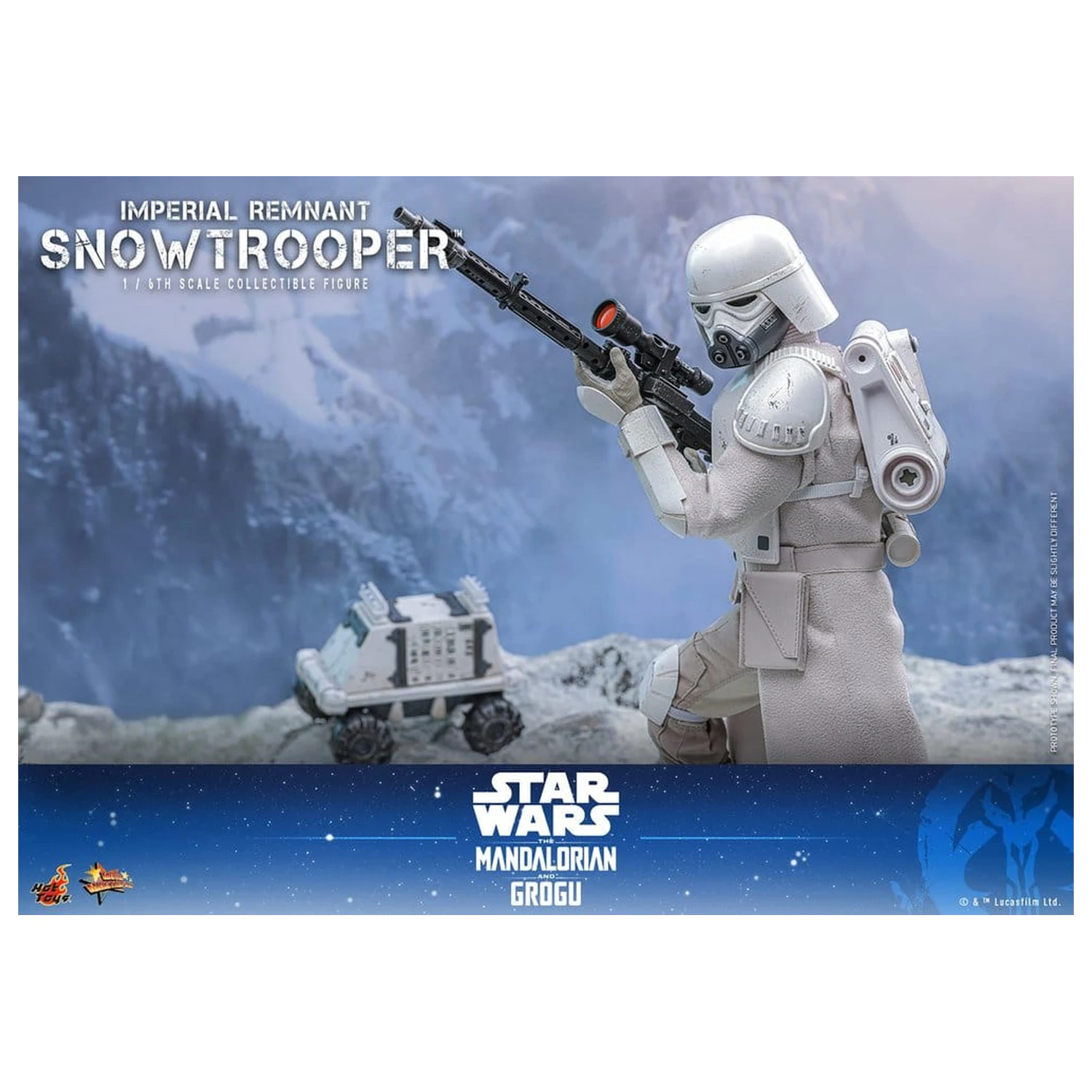 Star Wars: The Mandalorian & Grogu Movie Masterpiece akcijska figura 1/6 Imperial Remnant Snowtrooper 30 cm fotografija proizvoda