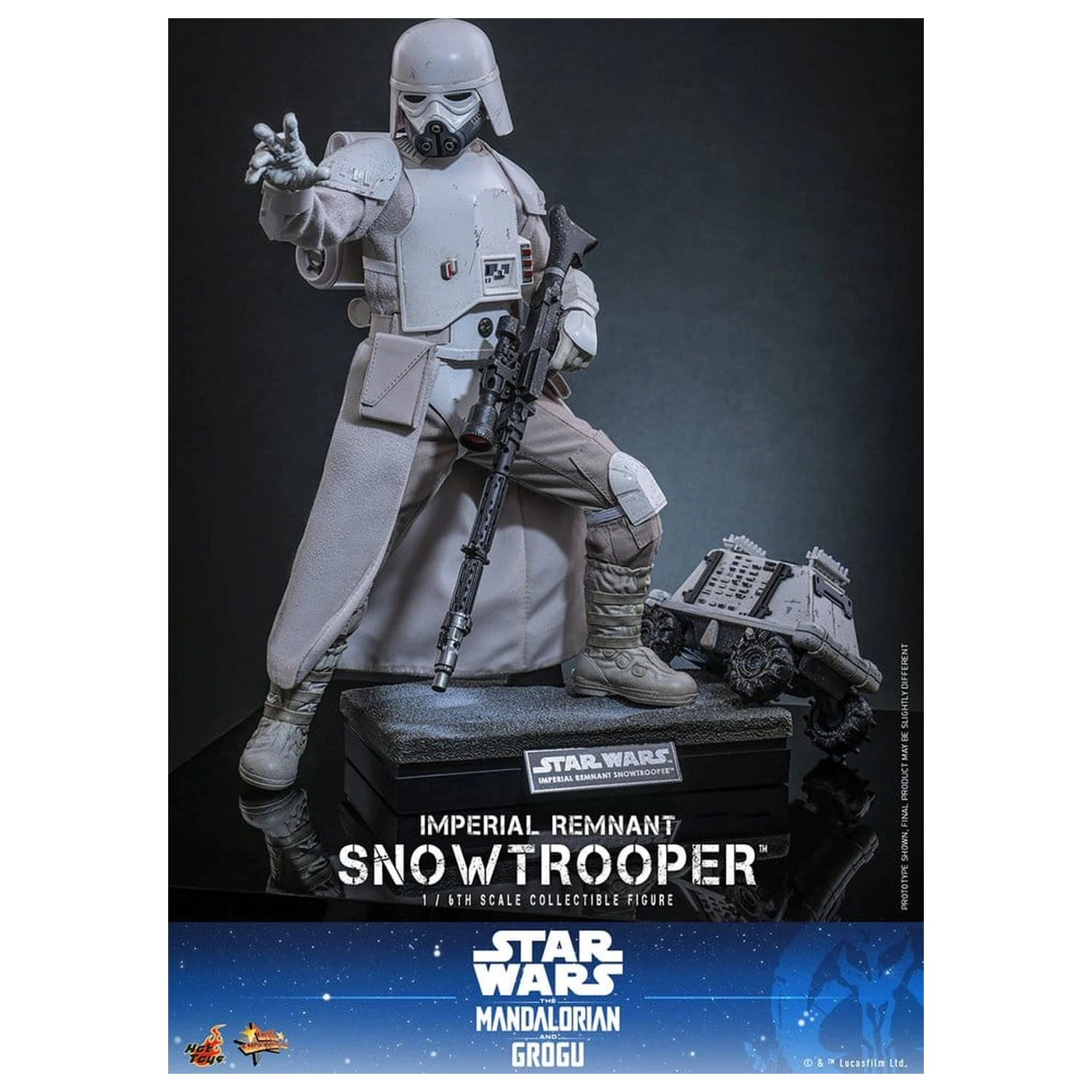 Star Wars: The Mandalorian & Grogu Movie Masterpiece akcijska figura 1/6 Imperial Remnant Snowtrooper 30 cm fotografija proizvoda