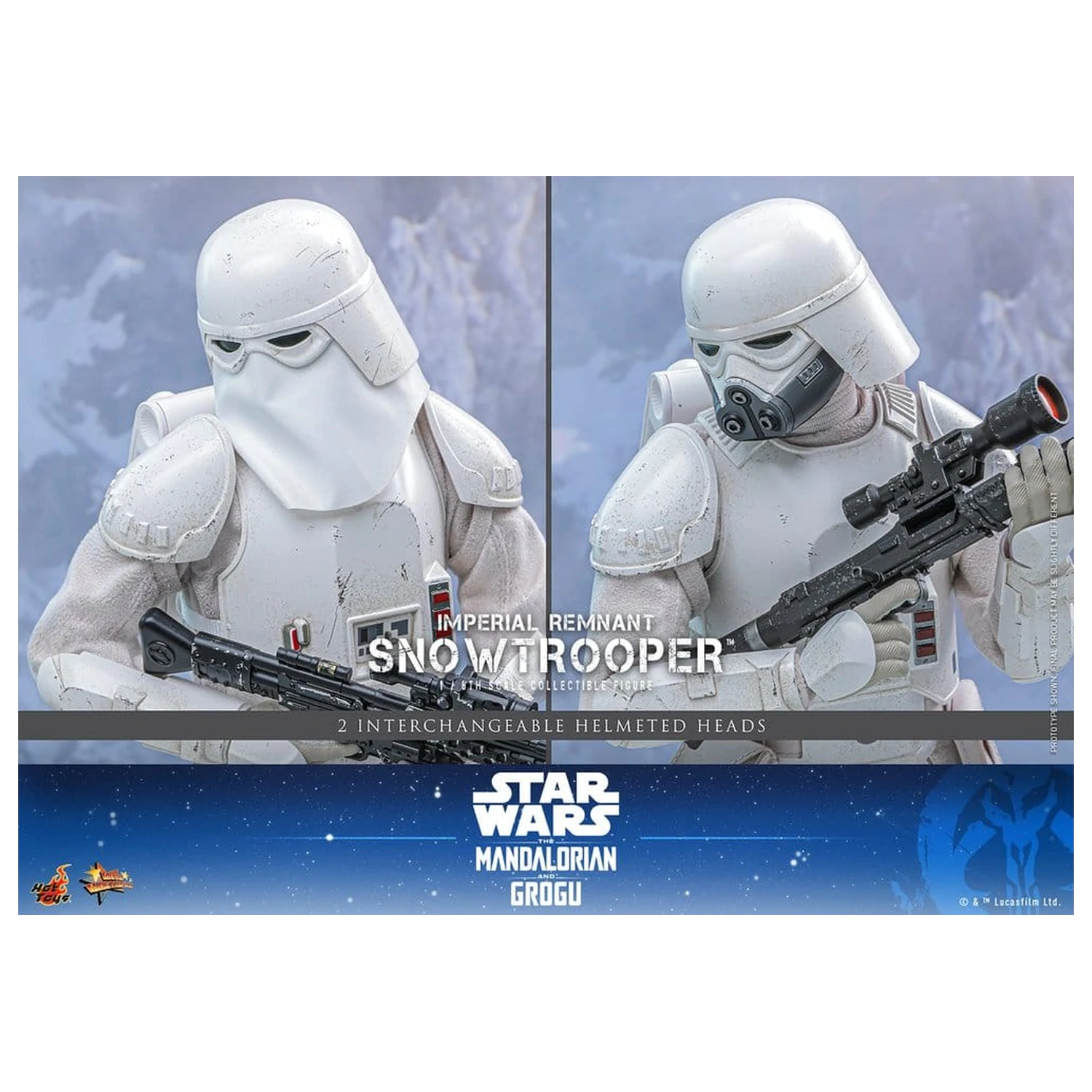 Star Wars: The Mandalorian & Grogu Movie Masterpiece akcijska figura 1/6 Imperial Remnant Snowtrooper 30 cm fotografija proizvoda