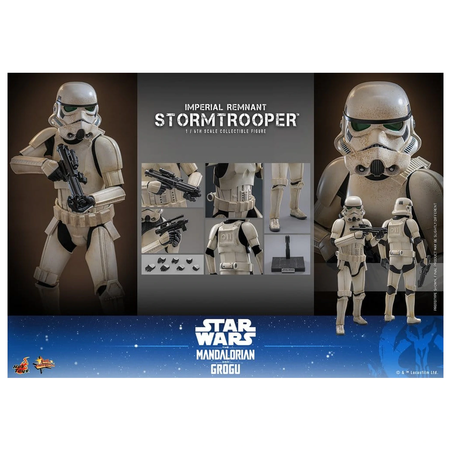 Star Wars: The Mandalorian & Grogu Movie Masterpiece akcijska figura 1/6 Imperial Remnant Stormtrooper 30 cm fotografija proizvoda