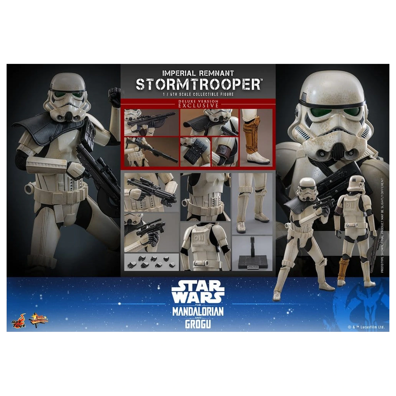 Star Wars: The Mandalorian & Grogu Movie Masterpiece akcijska figura 1/6 Imperial Remnant Stormtrooper (Deluxe verzija) 30 cm fotografija proizvoda