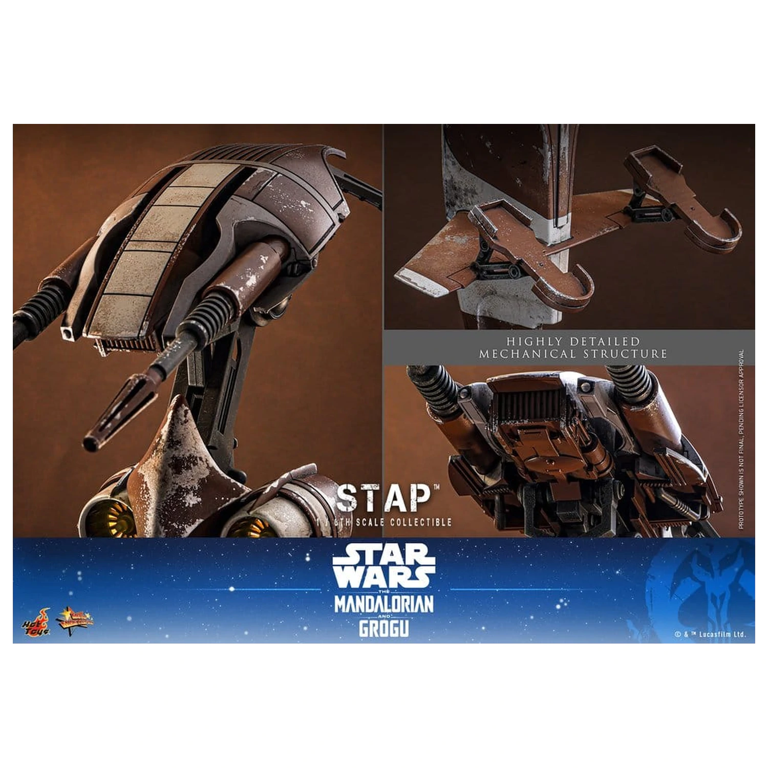 Star Wars: The Mandalorian & Grogu Movie Masterpiece dodatak 1/6 STAP 32 cm fotografija proizvoda