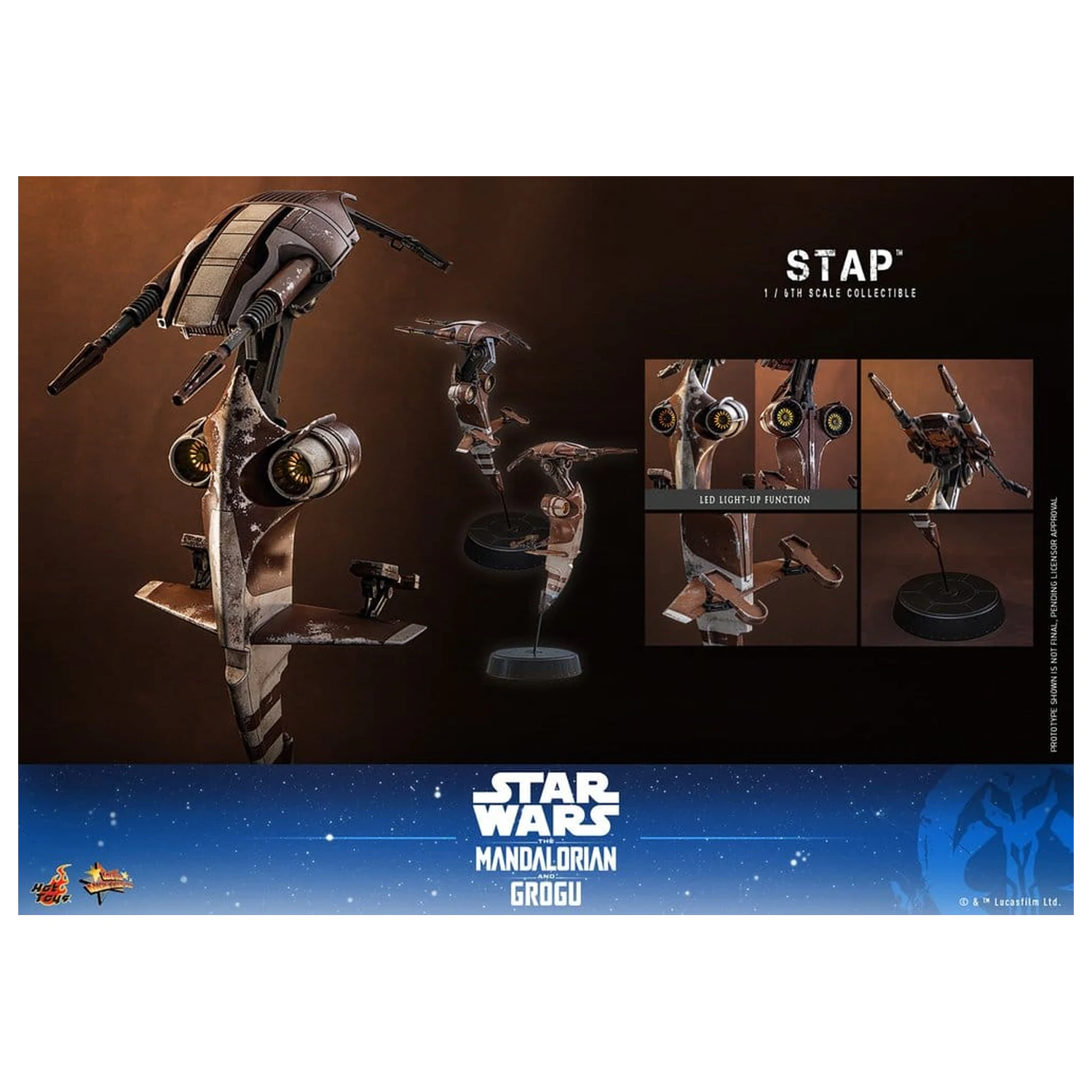 Star Wars: The Mandalorian & Grogu Movie Masterpiece dodatak 1/6 STAP 32 cm fotografija proizvoda