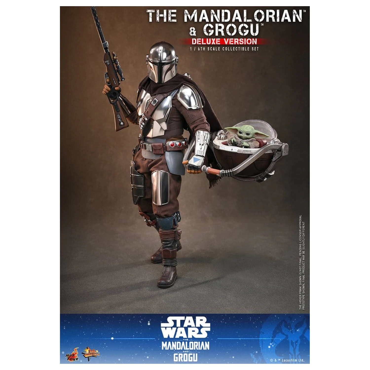 Star Wars: The Mandalorian & Grogu Movie Masterpiece akcijska figura 1/6 The Mandalorian i Grogu (Deluxe verzija) 31 cm fotografija proizvoda