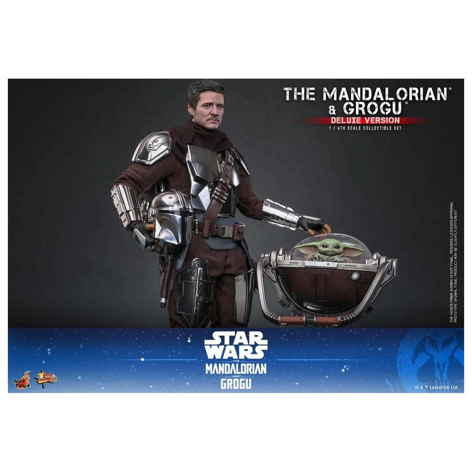 Star Wars: The Mandalorian & Grogu Movie Masterpiece akcijska figura 1/6 The Mandalorian i Grogu (Deluxe verzija) 31 cm fotografija proizvoda