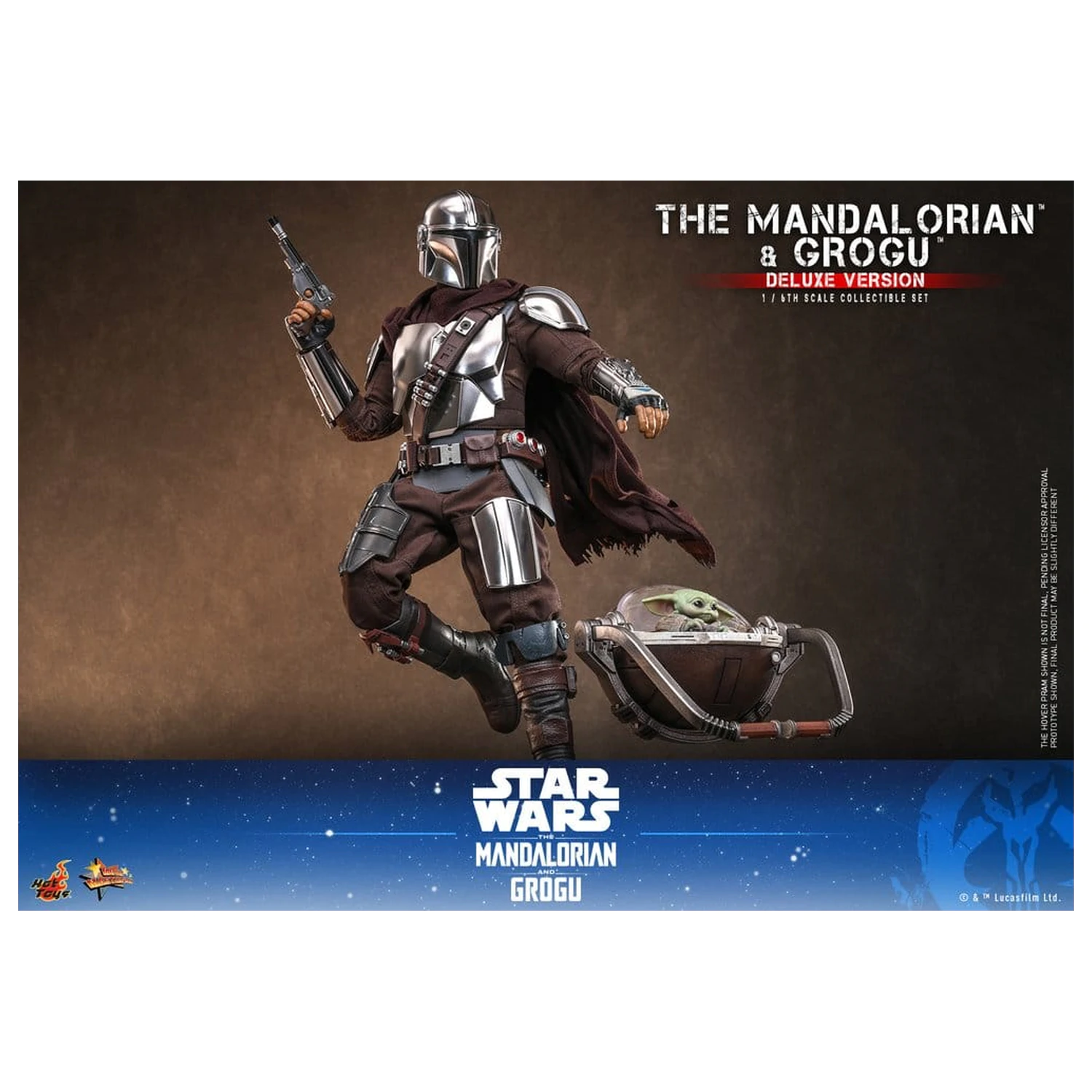 Star Wars: The Mandalorian & Grogu Movie Masterpiece akcijska figura 1/6 The Mandalorian i Grogu (Deluxe verzija) 31 cm fotografija proizvoda