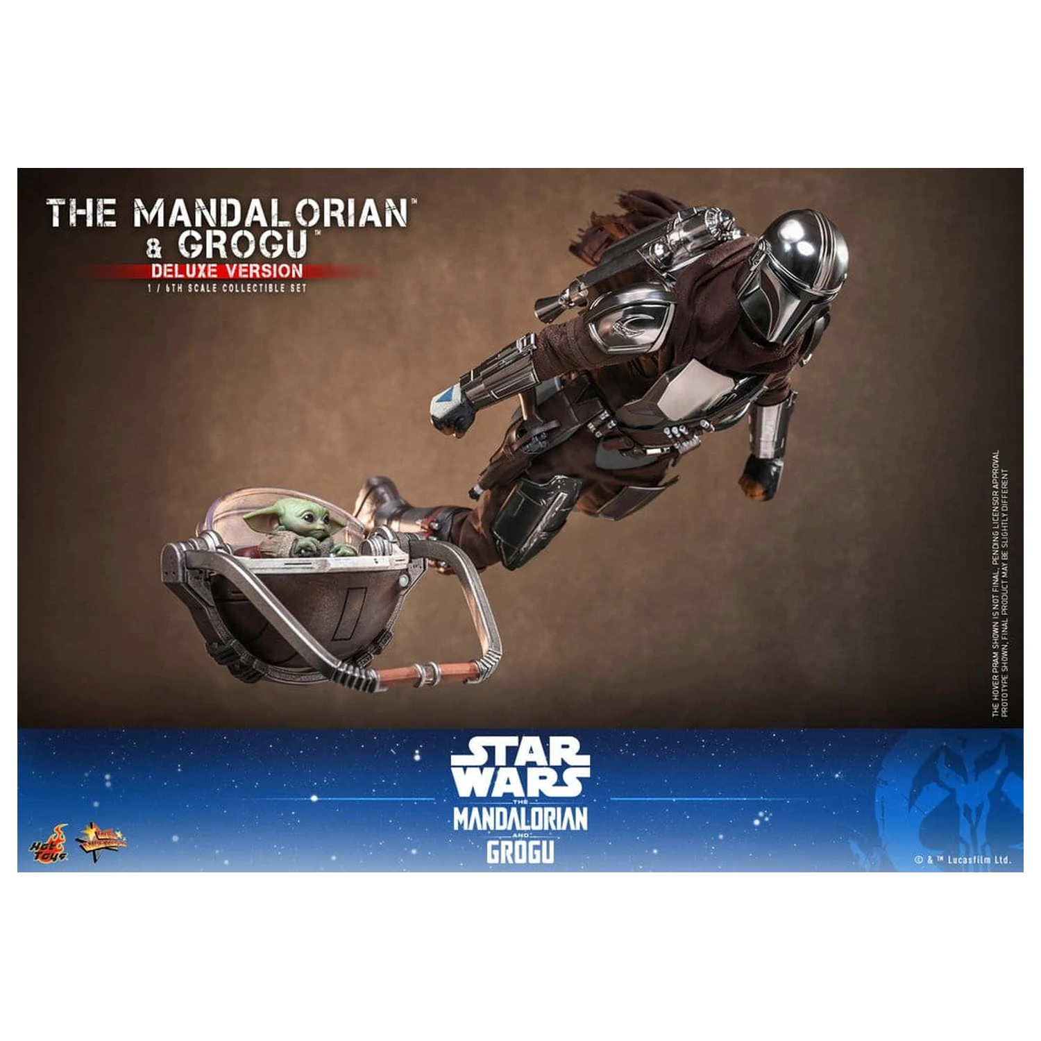 Star Wars: The Mandalorian & Grogu Movie Masterpiece akcijska figura 1/6 The Mandalorian i Grogu (Deluxe verzija) 31 cm fotografija proizvoda