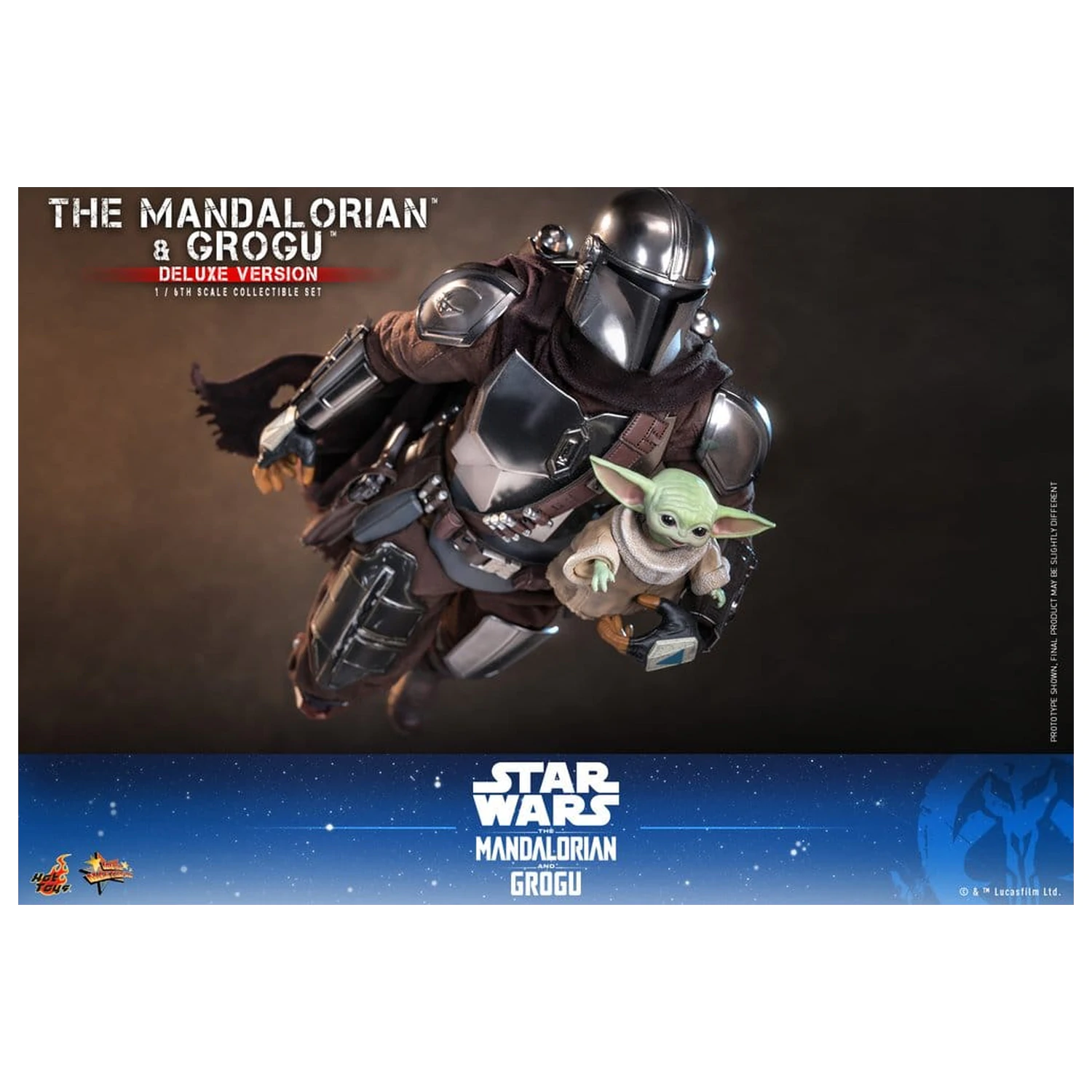 Star Wars: The Mandalorian & Grogu Movie Masterpiece akcijska figura 1/6 The Mandalorian i Grogu (Deluxe verzija) 31 cm fotografija proizvoda
