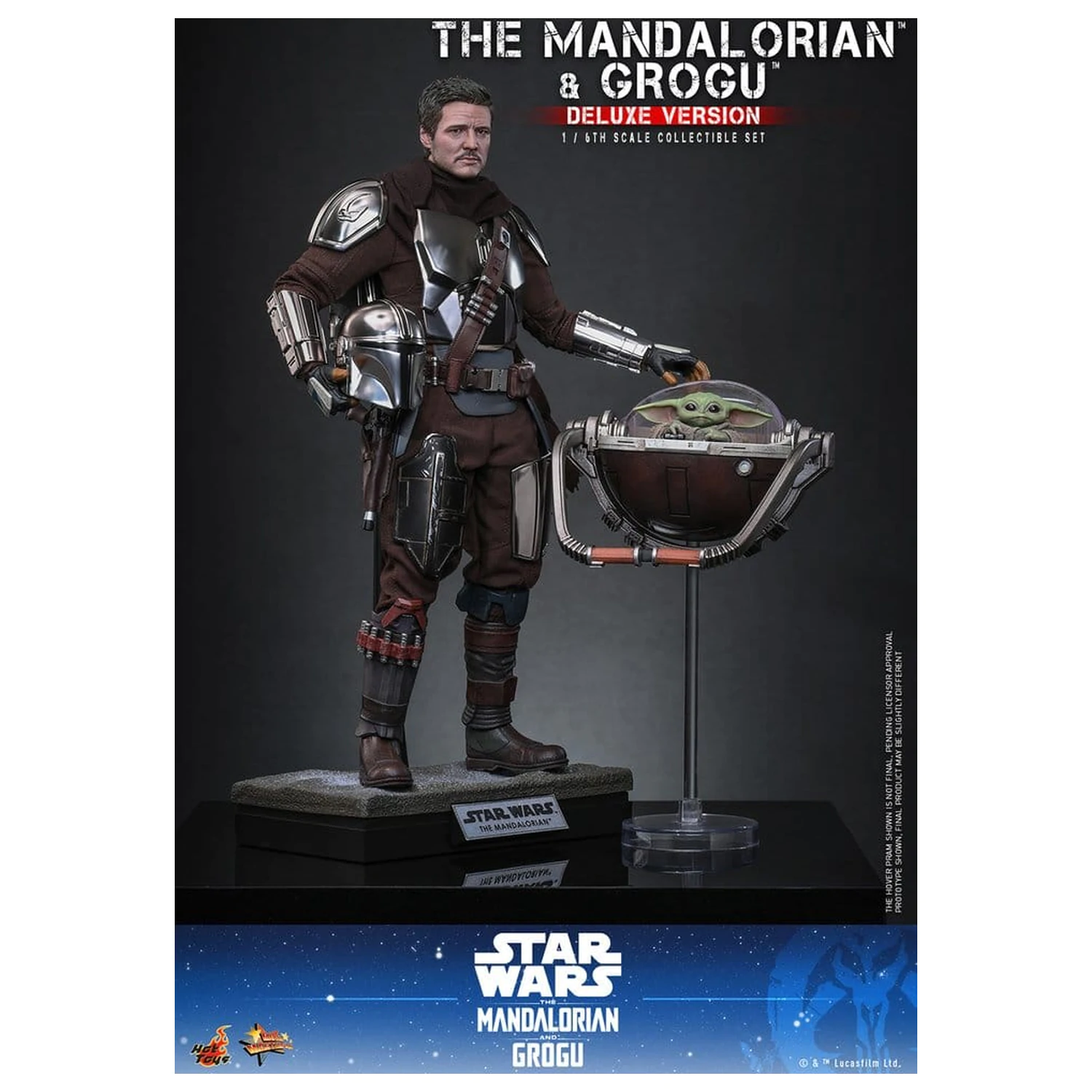 Star Wars: The Mandalorian & Grogu Movie Masterpiece akcijska figura 1/6 The Mandalorian i Grogu (Deluxe verzija) 31 cm fotografija proizvoda