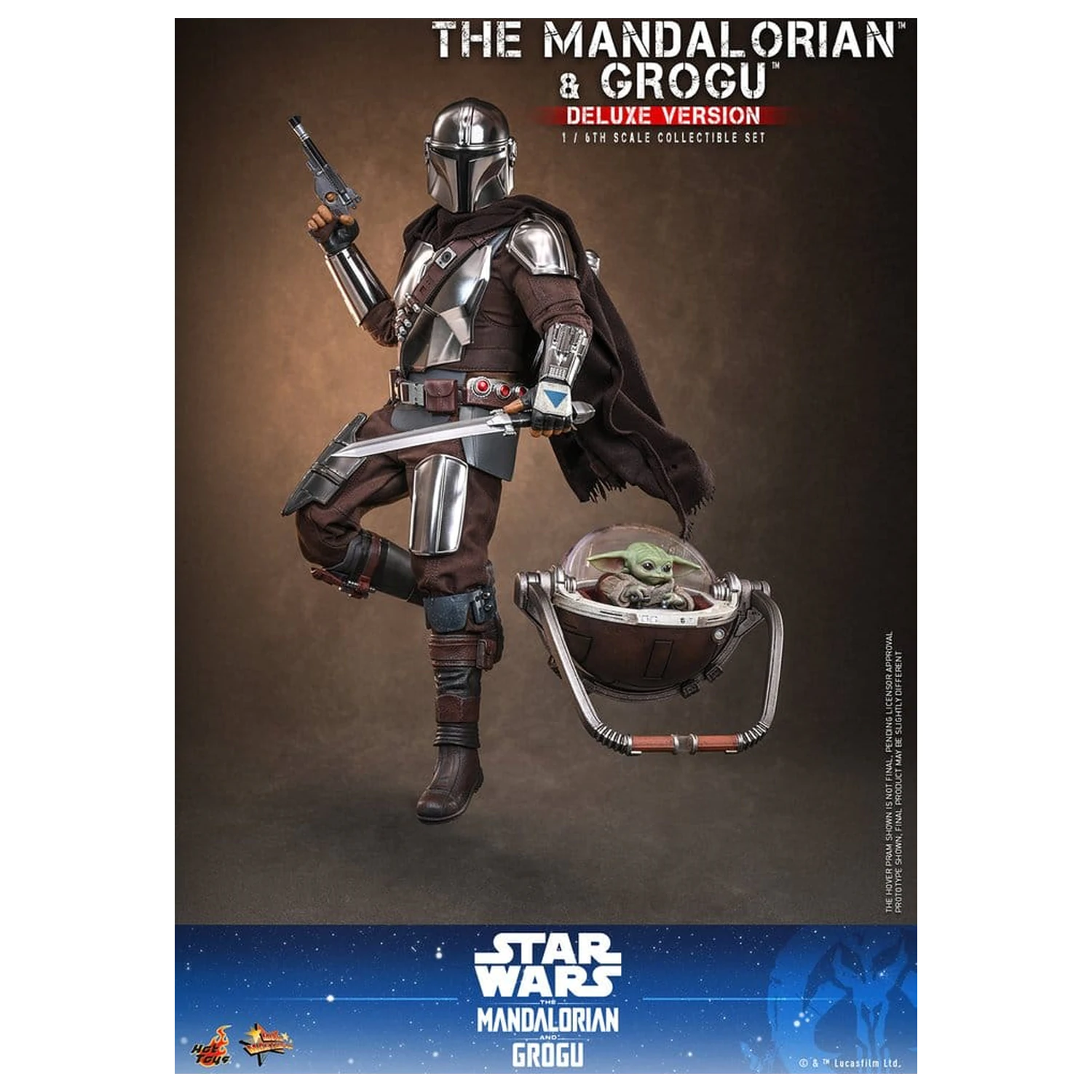 Star Wars: The Mandalorian & Grogu Movie Masterpiece akcijska figura 1/6 The Mandalorian i Grogu (Deluxe verzija) 31 cm fotografija proizvoda