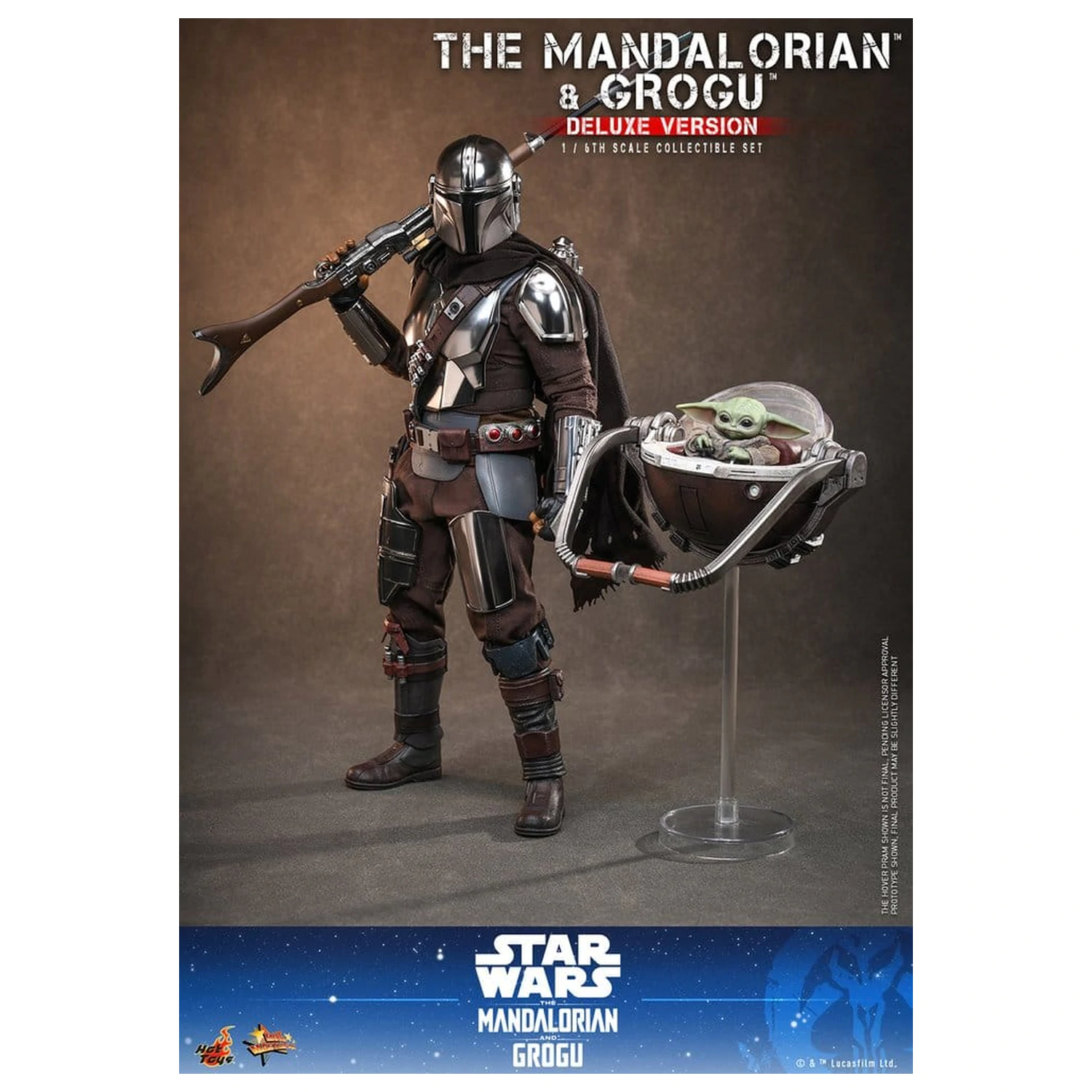 Star Wars: The Mandalorian & Grogu Movie Masterpiece akcijska figura 1/6 The Mandalorian i Grogu (Deluxe verzija) 31 cm fotografija proizvoda