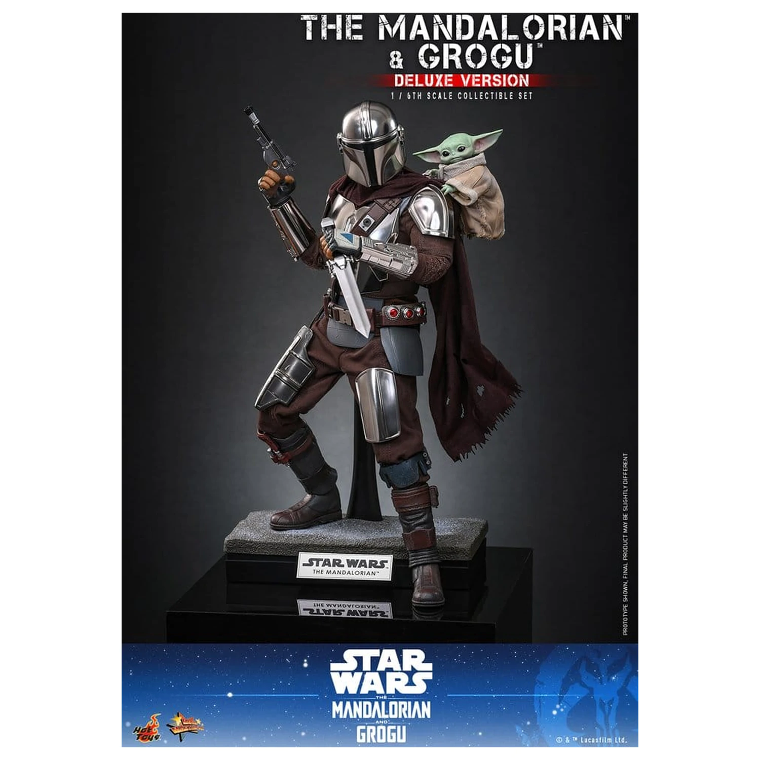Star Wars: The Mandalorian & Grogu Movie Masterpiece akcijska figura 1/6 The Mandalorian i Grogu (Deluxe verzija) 31 cm fotografija proizvoda