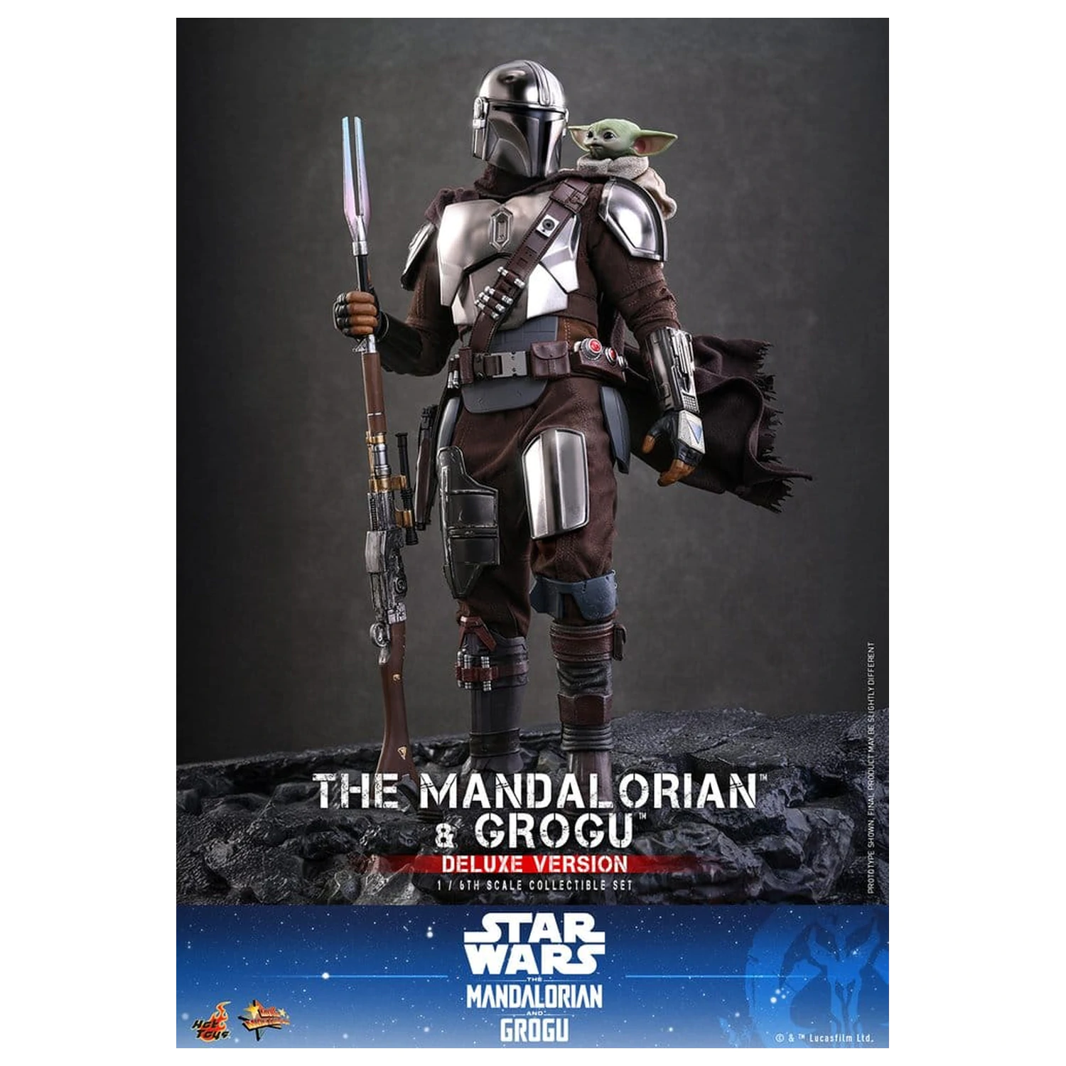 Star Wars: The Mandalorian & Grogu Movie Masterpiece akcijska figura 1/6 The Mandalorian i Grogu (Deluxe verzija) 31 cm fotografija proizvoda