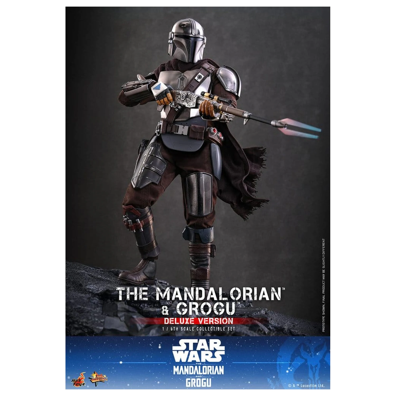 Star Wars: The Mandalorian & Grogu Movie Masterpiece akcijska figura 1/6 The Mandalorian i Grogu (Deluxe verzija) 31 cm fotografija proizvoda