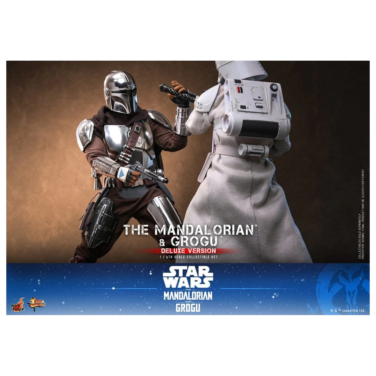 Star Wars: The Mandalorian & Grogu Movie Masterpiece akcijska figura 1/6 The Mandalorian i Grogu (Deluxe verzija) 31 cm fotografija proizvoda