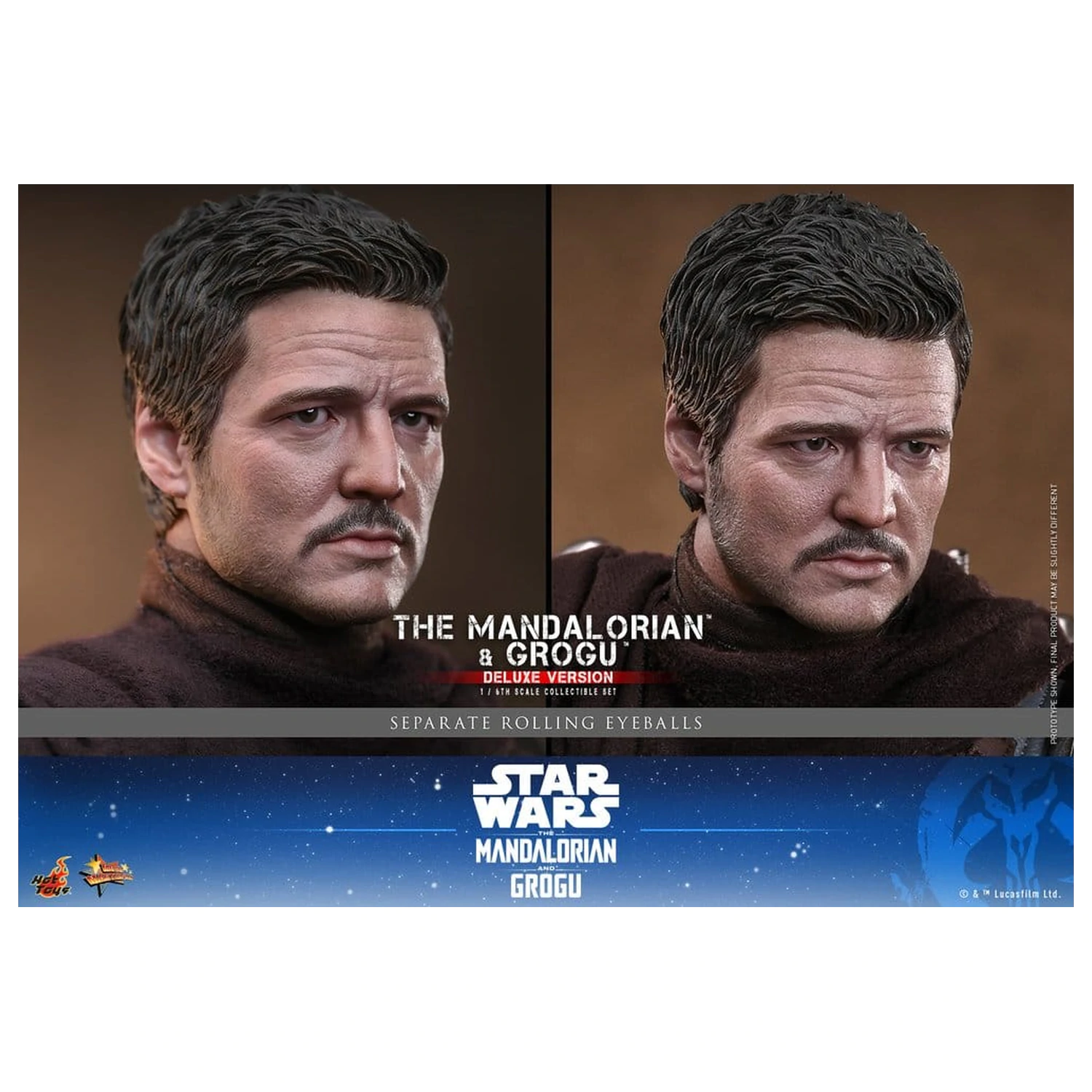Star Wars: The Mandalorian & Grogu Movie Masterpiece akcijska figura 1/6 The Mandalorian i Grogu (Deluxe verzija) 31 cm fotografija proizvoda