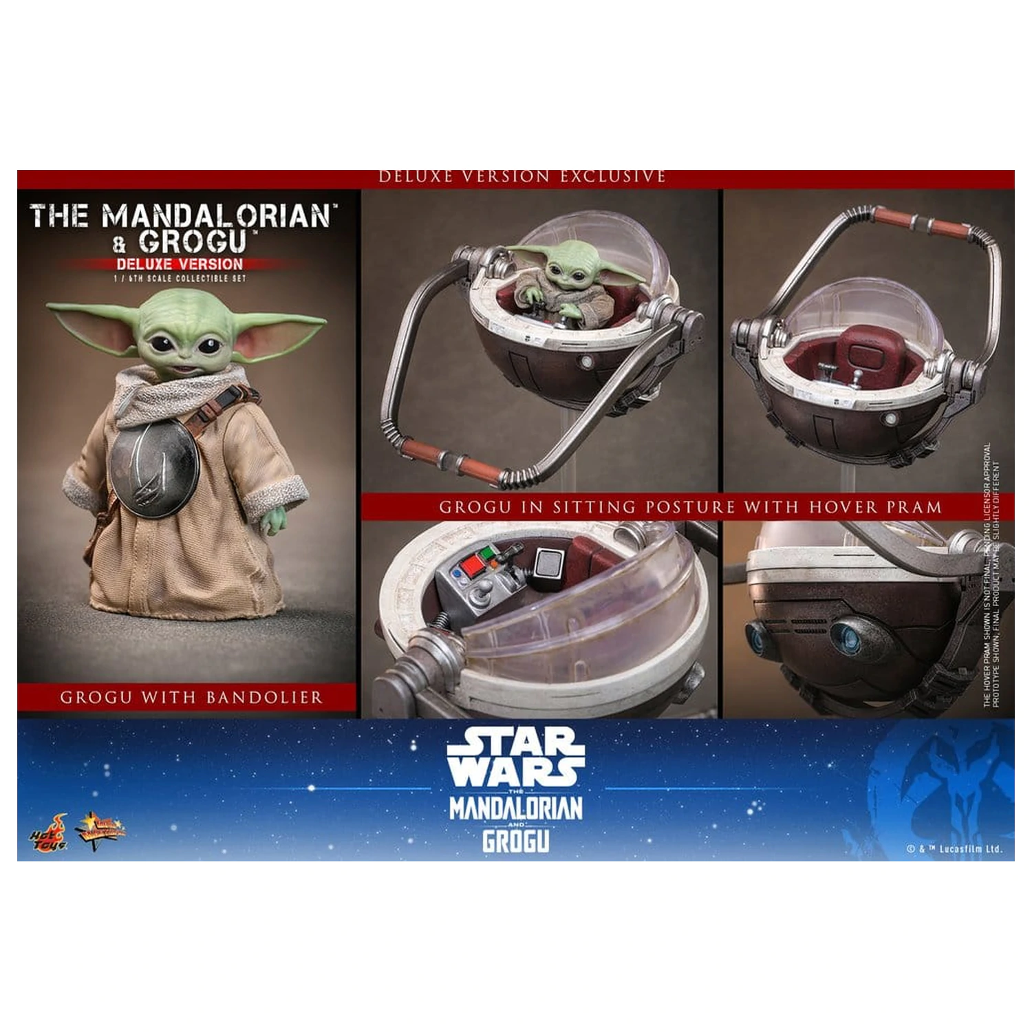Star Wars: The Mandalorian & Grogu Movie Masterpiece akcijska figura 1/6 The Mandalorian i Grogu (Deluxe verzija) 31 cm fotografija proizvoda