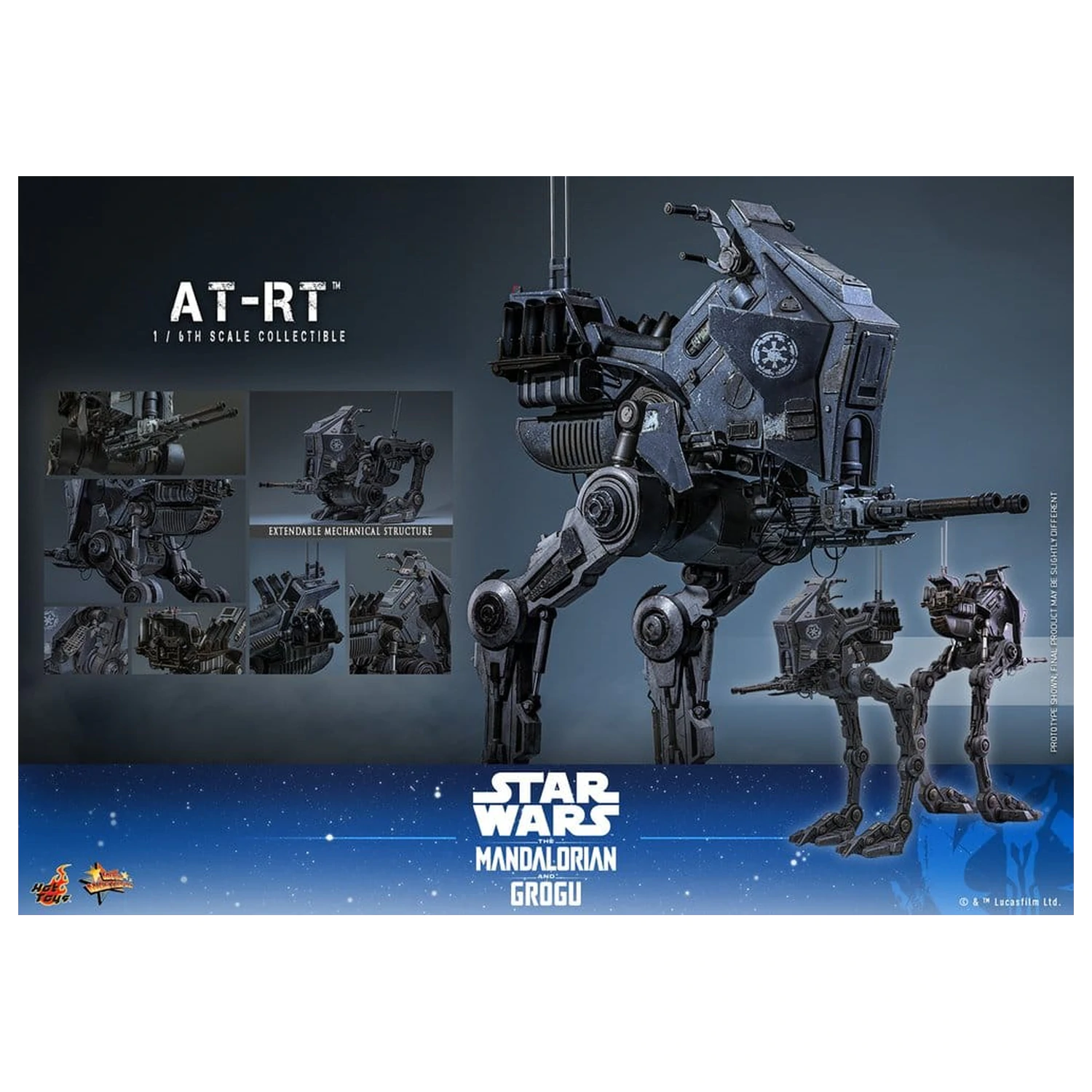 Star Wars: The Mandalorian & Grogu Movie Masterpiece Vozilo 1/6 AT-RT 60 cm fotografija proizvoda